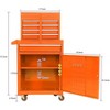 5-Drawer Rolling Tool Chest, Heavy-Duty Mobile Storage Cabinet with Wheels, Adjustable Shelf & Lockable Drawers, for Garage Workshop Organization - 2 of 4