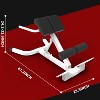 Garvee Roman Chair Back Extension, Dual Adjustable Back Extension Bench for Home Gym, Adjustable Back Exercise Machine Weight Capacity 330Lbs, White - 2 of 4