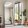 BEAUTYPEAK Arched Free-standing Full-Length Mirrors - 2 of 4