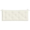 vidaXL Garden Bench Cushion Melange Cream 47.2"x19.7"x2.8" Fabric - 4 of 4