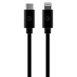 AT&T Charge and Sync USB to USB-C Cable with Lightning Connectors, 4 Feet