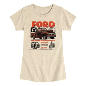 Girls' - Ford - 52 F1 Truck Fitted Short Sleeve Graphic T-Shirt - 1 of 4