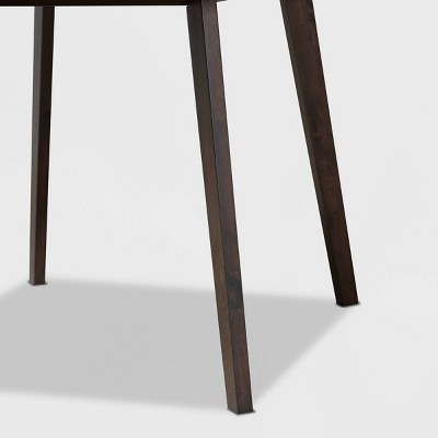 Britte Dark Oak Brown Square Wood Dining Table
