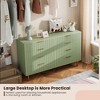 Zstar 55" Fluted 8 Drawer Dresser for Bedroom, Deep Drawers - 3 of 4