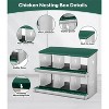 Coucheta Chicken Nesting Boxes - Available in Multiple Styles (Bracket Leg/Two-Tier/Wall Mount) & Compartments (6/8/10) for Easy Egg Collection. - 4 of 4