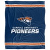Carroll University Primary Logo Silky Touch Blanket White 50x60 - 2 of 4