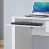 GlasFlength Desks Computer Desk Office Desk Writing Table Desk with Drawers Cabinet for Small Space Home Office, White, 39"*19.75"*30" - 3 of 4