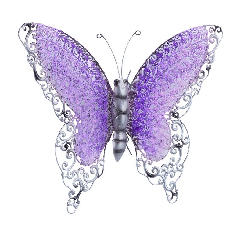 Eclectic Metal Butterfly Wall Decor - Olivia & May, 5 of 6