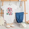 Christmas All Is Calm Song Lyric Baby Bodysuit Jumper Girls Brisco Brands - 3 of 4