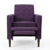CAVINAS Mid-Century Modern Wingback Chair, Reclining Chair, Armchair with Footrest, Single Sofa Chair, Comfy Reading Chair for Bedroom, Living Room - 4 of 4