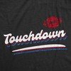 Womens Funny T Shirts Touchdown Glitter Sarcastic Football Graphic Novelty Tee For Ladies - Crazy Dog Women's T Shirt For Football Season - 2 of 4