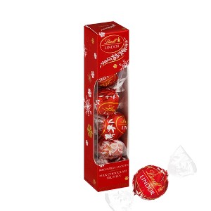 Lindt LINDOR Christmas Milk Chocolate Truffles Favor Gift - 2.1 oz - 1 of 4