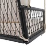 Chery Life 1-Piece Woven Rope Outdoor Swing Sofa with Soft Cushions Seating 2 for Patio, Courtyard and Balcony - 3 of 4
