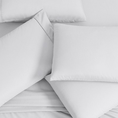Twin Light Gray Bamboo Polyester Deep Pocket Sheet Set