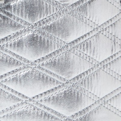 silver metallic quilt