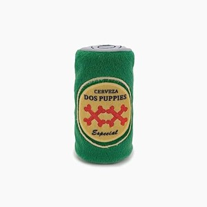 ZippyPaws Squeakie Can - Dos Puppies, Funny Alcohol Dog Toys for Small & Medium Dogs, Beer Can Puppy Toys for Dog Birthday - 1 of 1