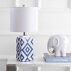 Lugo Table Lamp - 20 Inch Height - MLT4006 - Navy/White - Safavieh - 2 of 4
