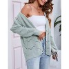 Women's Lightweight Crochet Cardigan Long Sleeve Hollow Out Kint Sweaters - 4 of 4
