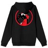 DC Comic Book Batman Red Circle Main Character Men's Black Hoodie - 2 of 3