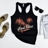 Simply Sage Market Women's Good Vibes Palm Trees Racerback Tank - 3 of 4