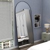 SEVOBAL Full Length Mirror 71"×32"  Metal Frame Arch Design Large Standing Mirror for Bedroom Living Room, Black, 71"*32"*0.4" - 4 of 4