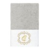 Linum Home Textiles 100% Turkish Cotton MONICA Gold Thread 3PC Embellished Towel Set - 3 of 4