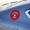 Ohio Wesleyan University Battling Bishops Logo Automotive Car Refrigerator Locker Vinyl Circle Magnet - 3 of 4