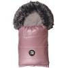 Cover Baby 0-3 Years Organic Premium Gray Wool Adjustable Footmuff in Pastel Pink - 4 of 4