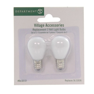 Department 56 Accessory 1.75" 3 Volt Light Bulbs Village Lights  -  Decorative Figurines