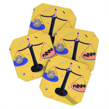 Jaclyn Caris Libra 3 Set of 4 Coasters - Deny Designs