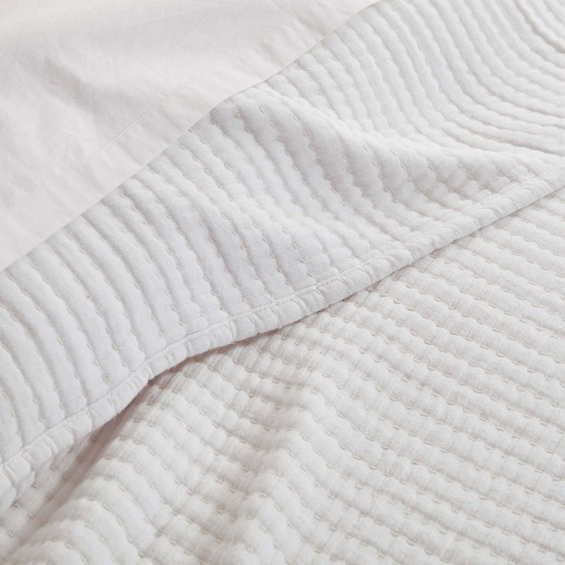 Caden Cotton Gauze Coverlet/Quilt and Pillow Sham Set, 5 of 8