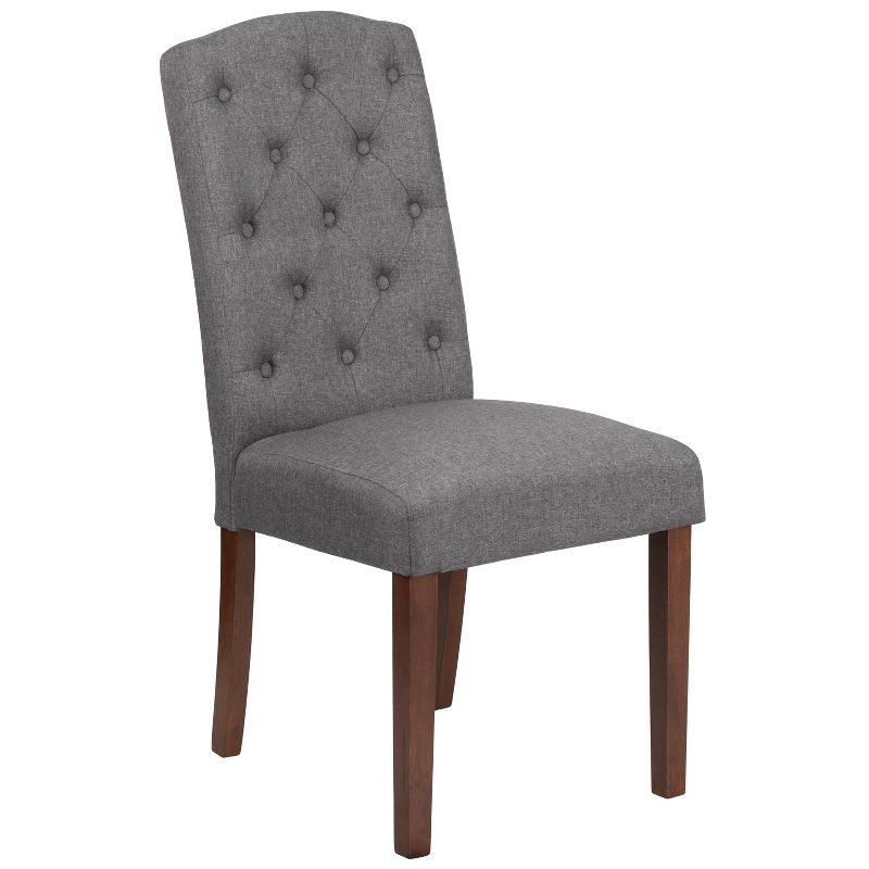 Emma and Oliver Diamond Patterned Button Tufted Parsons Chair, 1 of 13