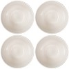 Elanze Designs Dimpled Ceramic 5.5 inch Contemporary Serving Bowls Set of 4, White - 3 of 4