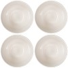 Elanze Designs Dimpled Ceramic 5.5 inch Contemporary Serving Bowls Set of 4, White - image 3 of 4