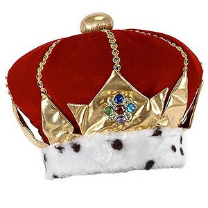 HalloweenCostumes.com   Men  Men's Red Royal King Hat, Red - 1 of 1