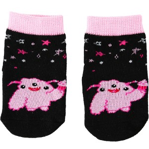 Pavilion Gift Company - Pink Cupcake Monster - 0-12 Month Non-slip Baby Socks - Socks - 1 of 4