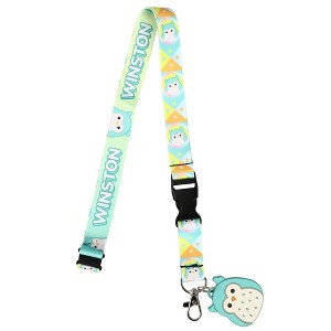 Squishmallows Winston the Owl Lanyard with Charm - 1 of 3
