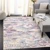 Stylish Chenille Line Pattern Rug, Foldable & Washable, Non-Slip, Kid & Pet Friendly, Durable Edges for Modern Living - 4 of 4