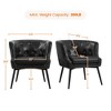 Yaheetech Set of 2 Barrel Shaped Accent Chair with Metal Legs - 3 of 4