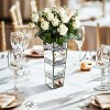 Bling Crystal Table Flower Vase Mirrored Glass  Decor - 3 of 4
