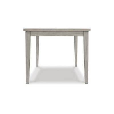 Transitional Reclaimed Wood Extendable Dining Table in Gray