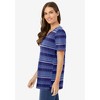 Woman Within Perfect Printed Short-Sleeve V-Neck Tee - 4 of 4
