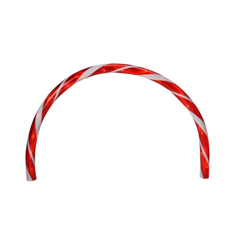 Northlight Set of 3 Candy Cane Arch Outdoor Christmas Pathway Markers, 1 of 4