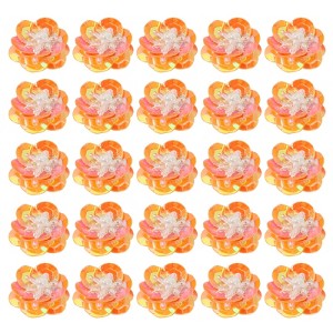Unique Bargains Iron On Durable DIY Clothing Sequin Bead Flowers Patches 50 Pcs - 1 of 4