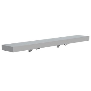 Wall Mounted Stainless Steel Folding Shelf, Heavy Duty Drop Down Serving Shelf with Rounded Edges, Space Saving for Food Truck, Restaurant, Garage - 1 of 4