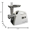 Mega Chef 1200 Watt Powerful Automatic Meat Grinder for Household Use: Stainless Steel Food Processor, All Metal Drive System - image 4 of 4