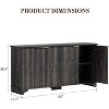 coucheta Fluted Sideboard Buffet Cabinet with Storage, Modern Wood Accent Cabinet with Shelves, Console Table for Kitchen, Dining, Entryway, Hallway - 3 of 4