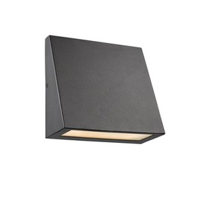 Chloe Lighting Bronx Contemporary Led Light Textured Black Outdoor Wall Sconce 6" Tall - 1 of 3