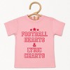 Football Hearts & Lyric Charts - Kids Youth Short Sleeve Tee and Toddler Short Sleeve Tee - 2 of 3
