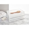iDesign Spa Storage Organizer Basket with Handle, Stackable Container, Frost White - 3 of 4